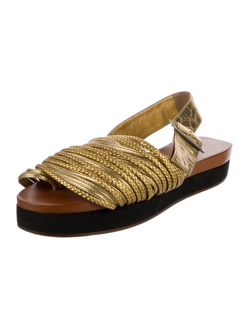 Rochas Leather Braided Accents