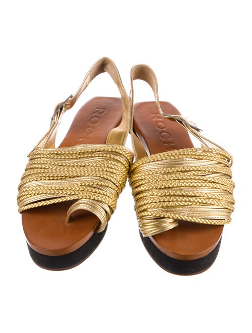 Rochas Leather Braided Accents