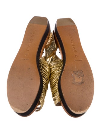 Rochas Leather Braided Accents