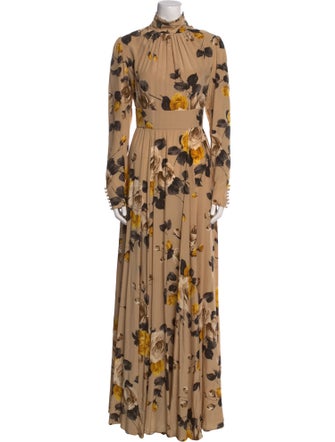 Rochas Silk Long Dress