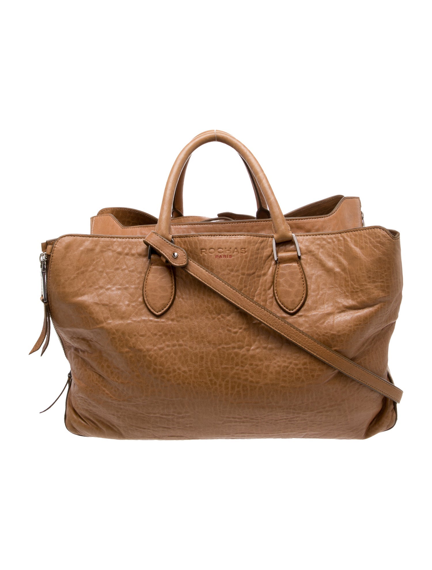 Rochas Leather Top Handle Bag
