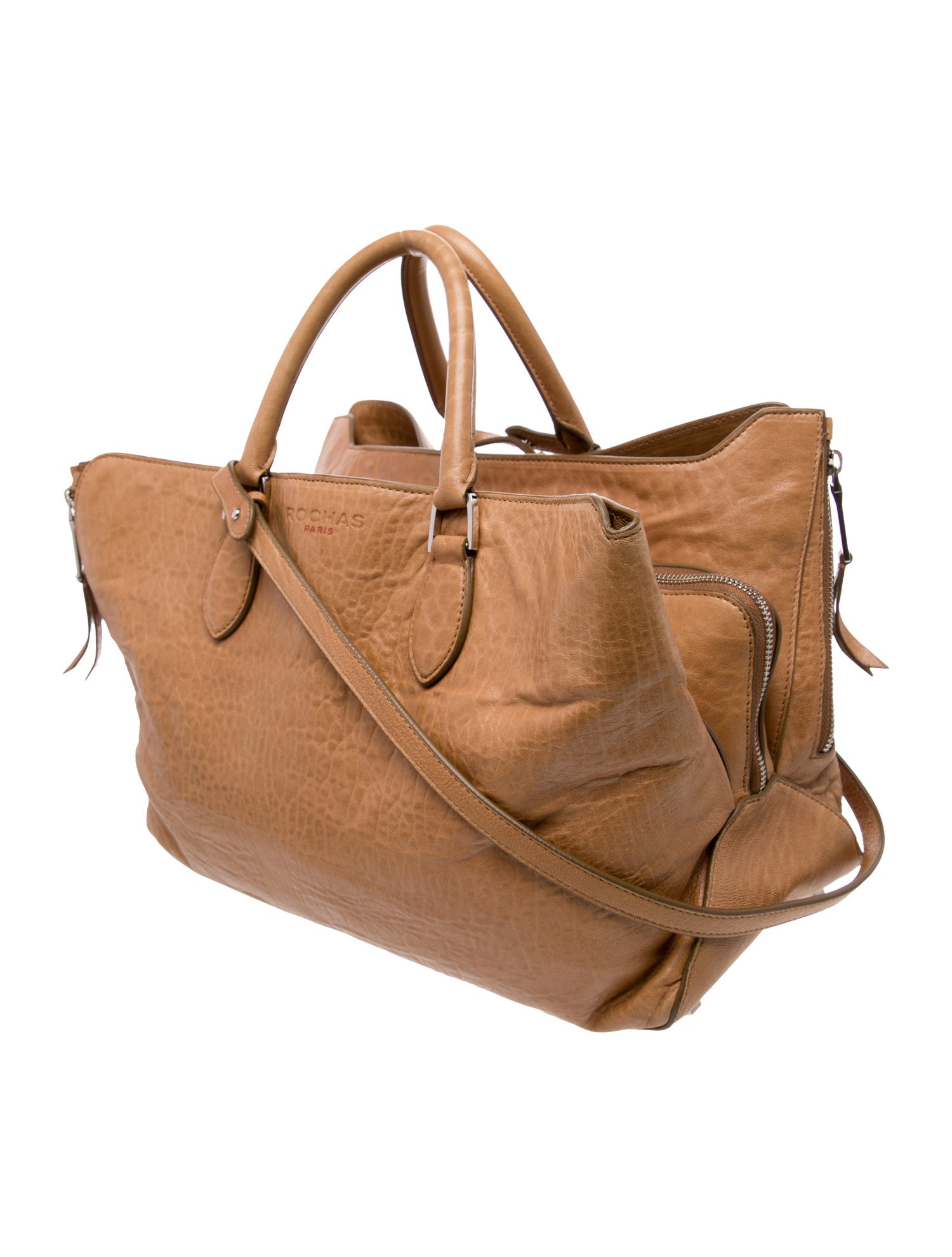 Rochas Leather Top Handle Bag