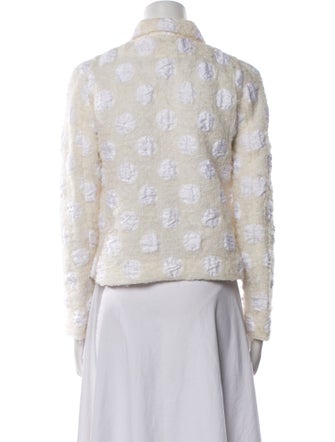 Rochas Patterned Faux Fur Jacket