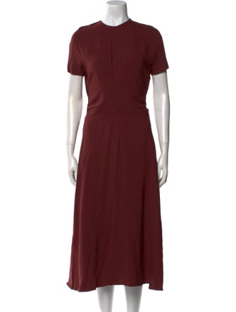Rochas Crew Neck Long Dress