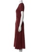 Rochas Crew Neck Long Dress