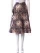 Rochas Floral Print Knee-Length Skirt