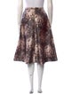 Rochas Floral Print Knee-Length Skirt
