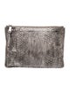 Rochas Embossed Leather Clutch