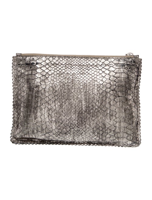 Rochas Embossed Leather Clutch