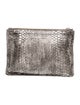 Rochas Embossed Leather Clutch