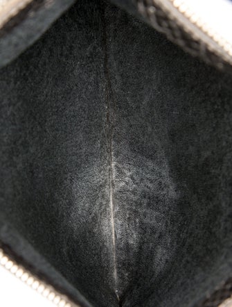 Rochas Embossed Leather Clutch