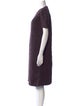 Rochas V-Neck Knee-Length Dress