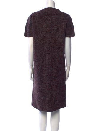 Rochas V-Neck Knee-Length Dress