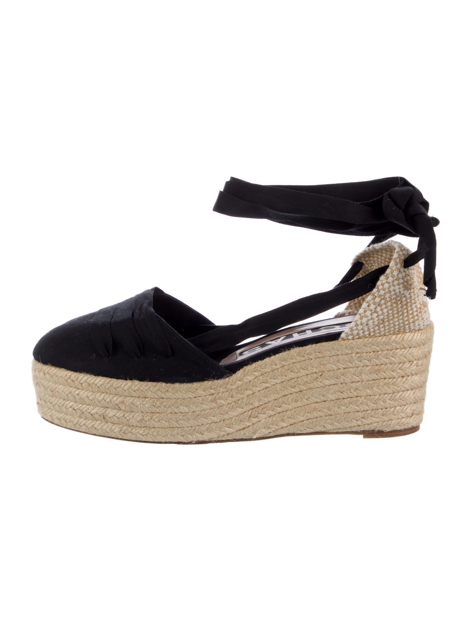 Rochas Canvas Colorblock Pattern Espadrilles