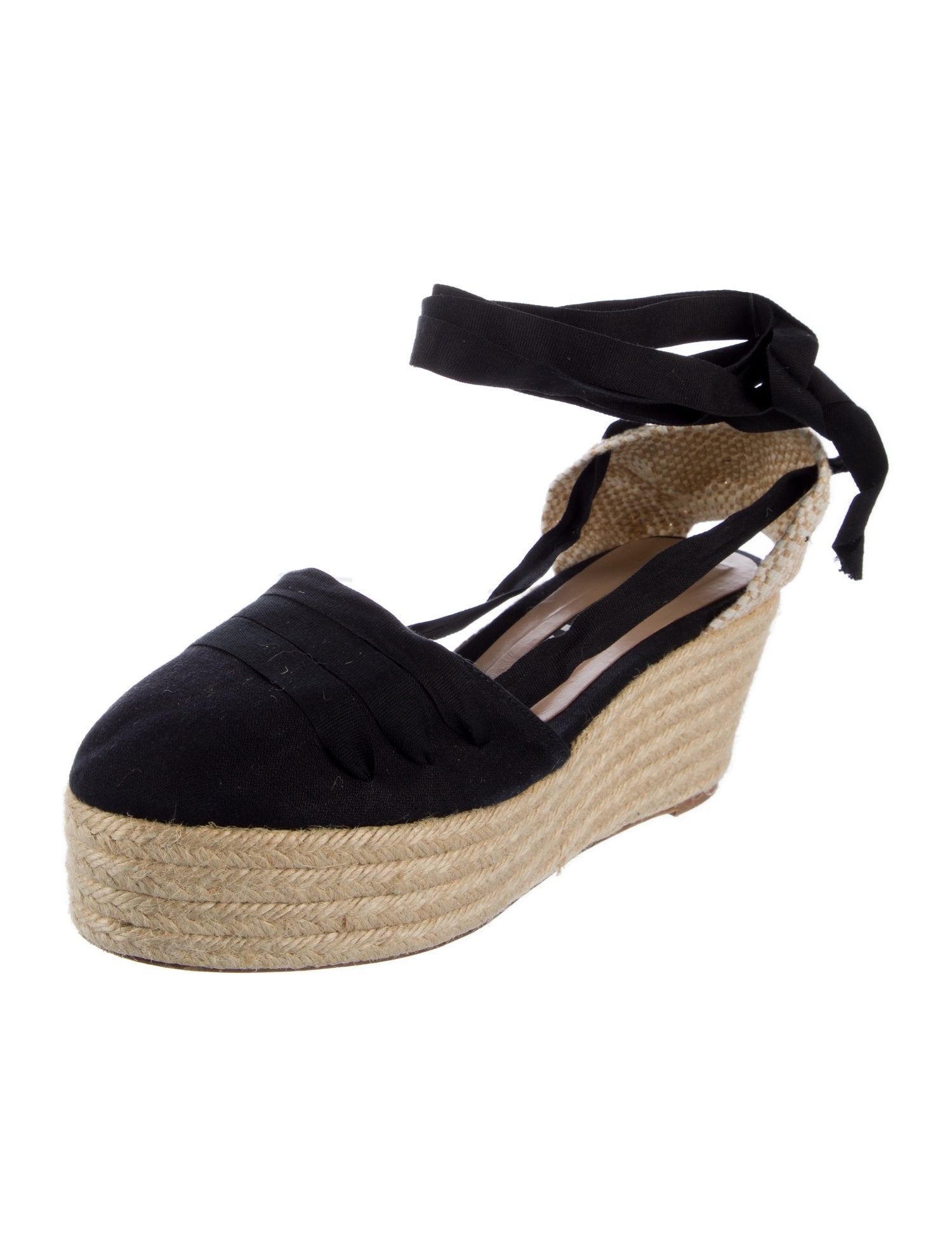 Rochas Canvas Colorblock Pattern Espadrilles