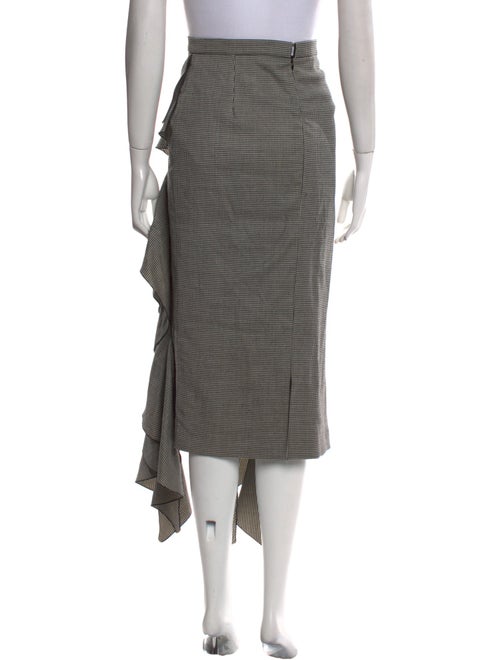 Rochas Virgin Wool Midi Length Skirt