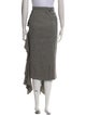Rochas Virgin Wool Midi Length Skirt