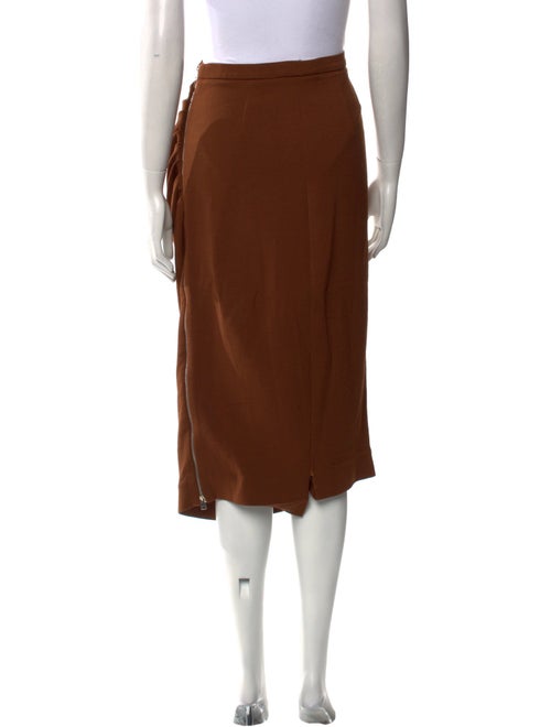 Rochas Virgin Wool Midi Length Skirt