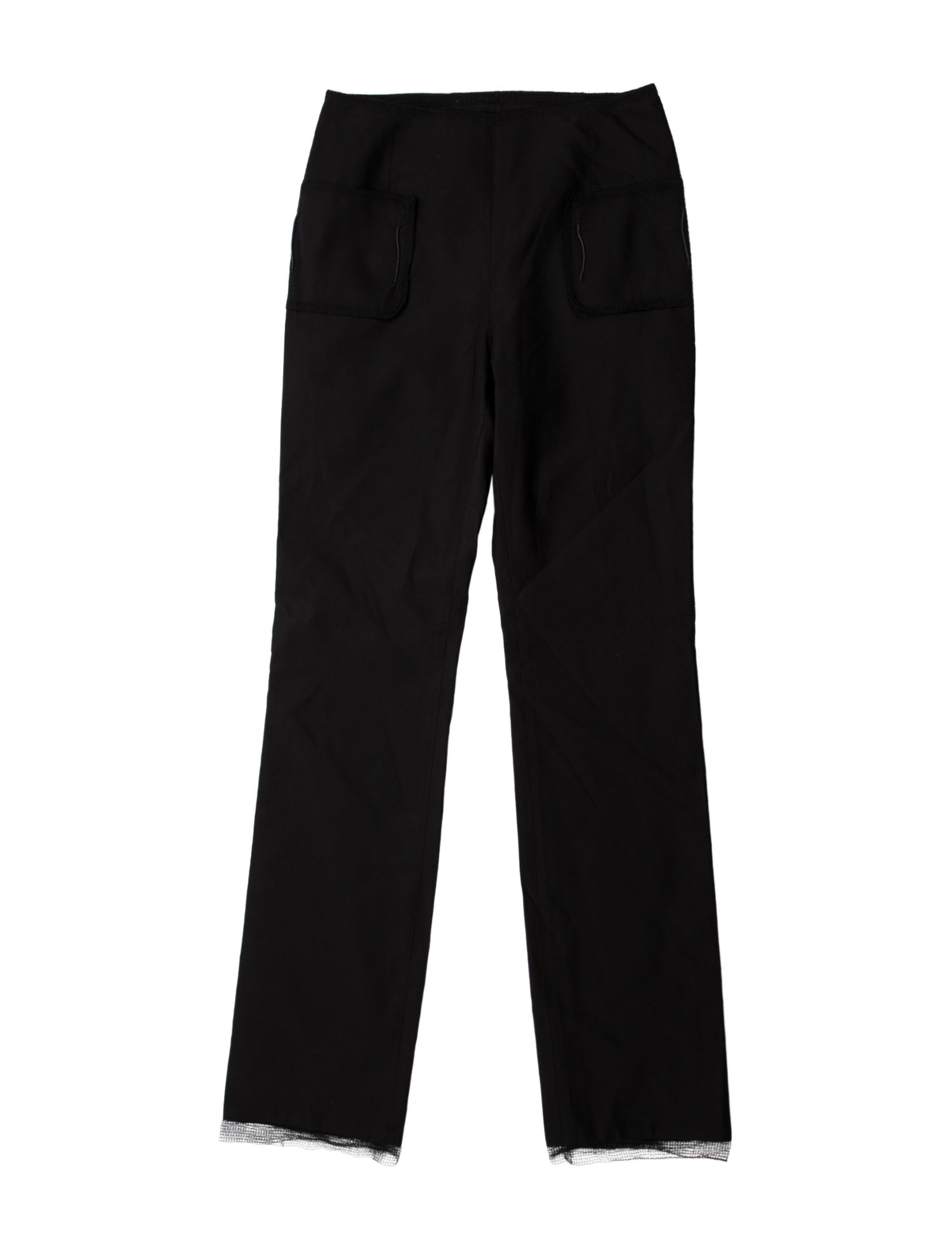 Rochas Wool Straight Leg Pants