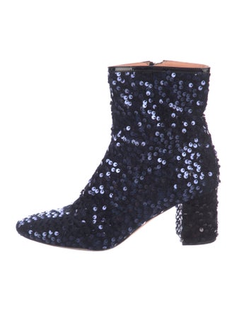 Rochas Sequins Boots