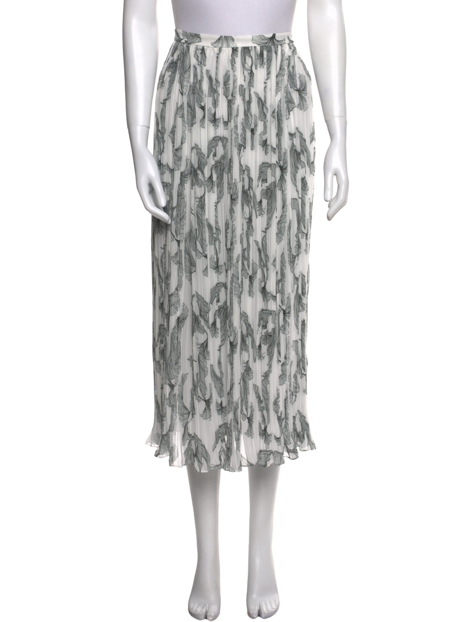 Rochas Printed Midi Length Skirt