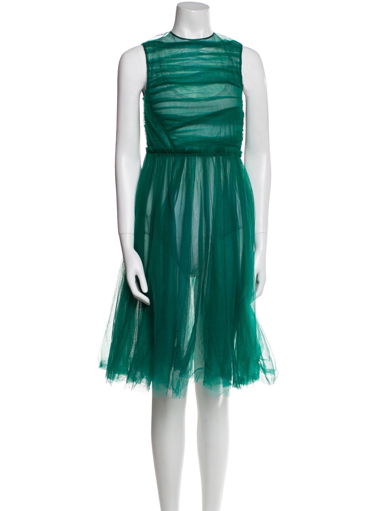 Rochas Crew Neck Knee-Length Dress