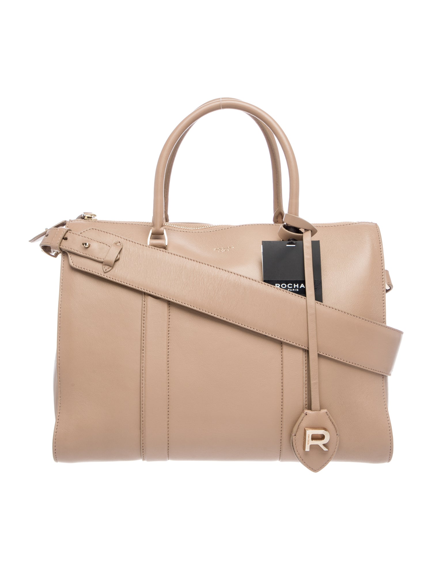 Rochas Leather Top Handle Bag