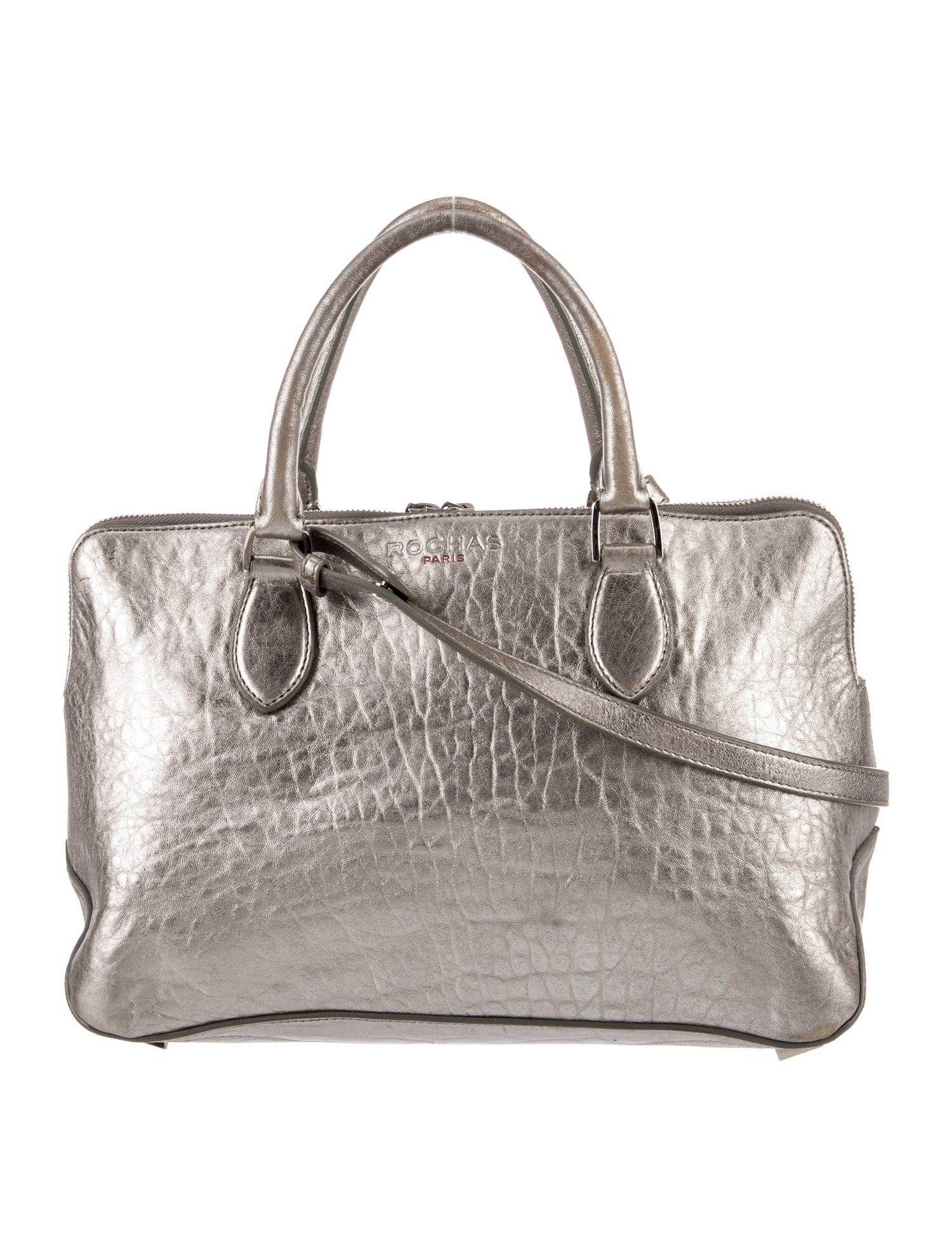 Rochas Leather Top Handle Bag