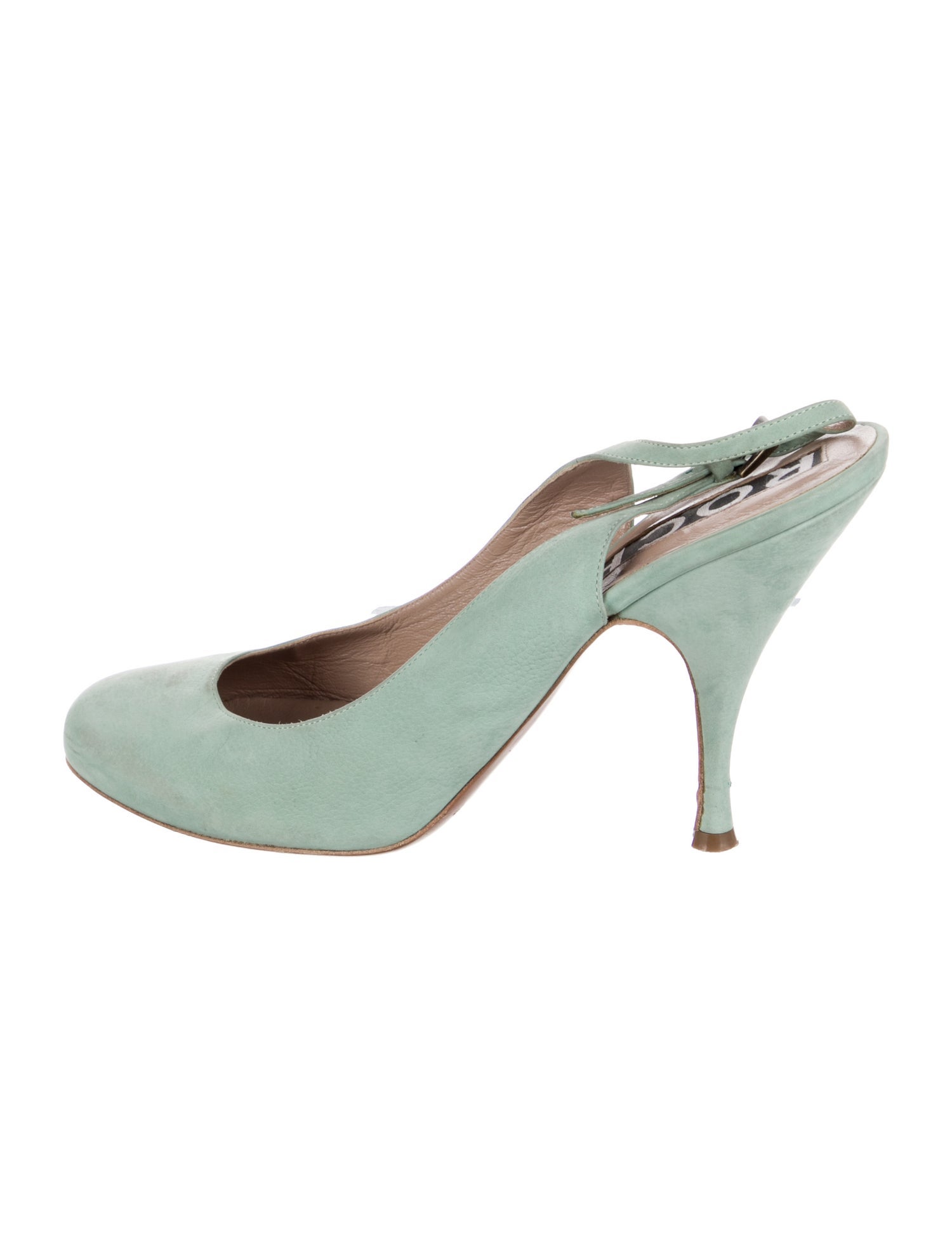 Rochas Suede Slingback Pumps