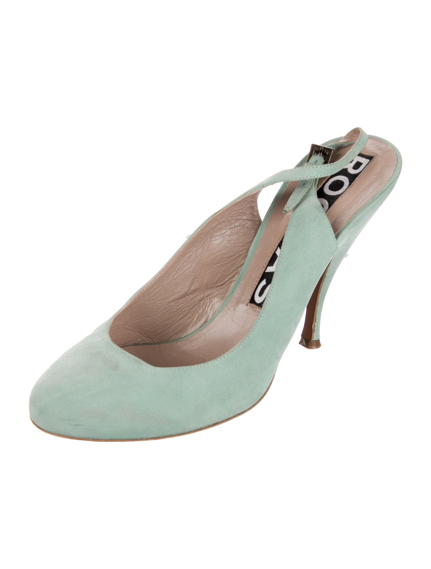 Rochas Suede Slingback Pumps