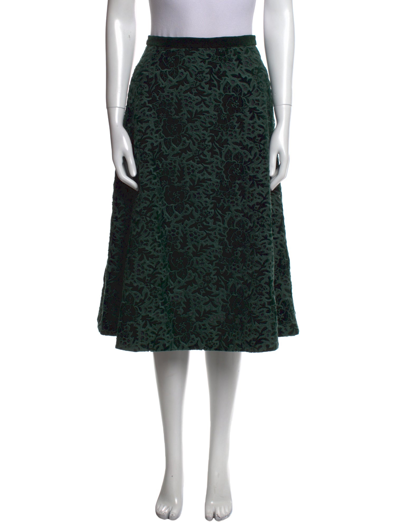 Rochas Printed Knee-Length Skirt