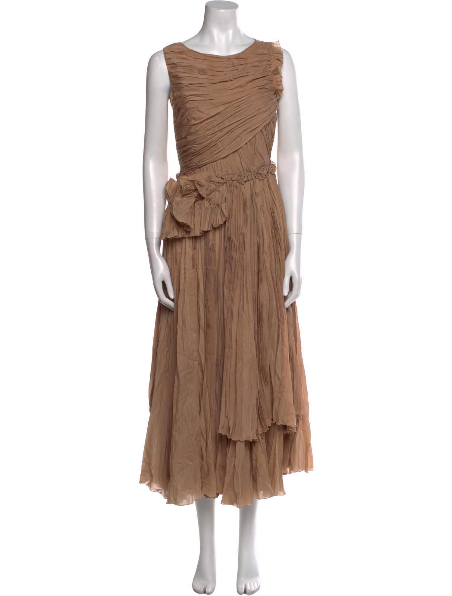Rochas Scoop Neck Long Dress