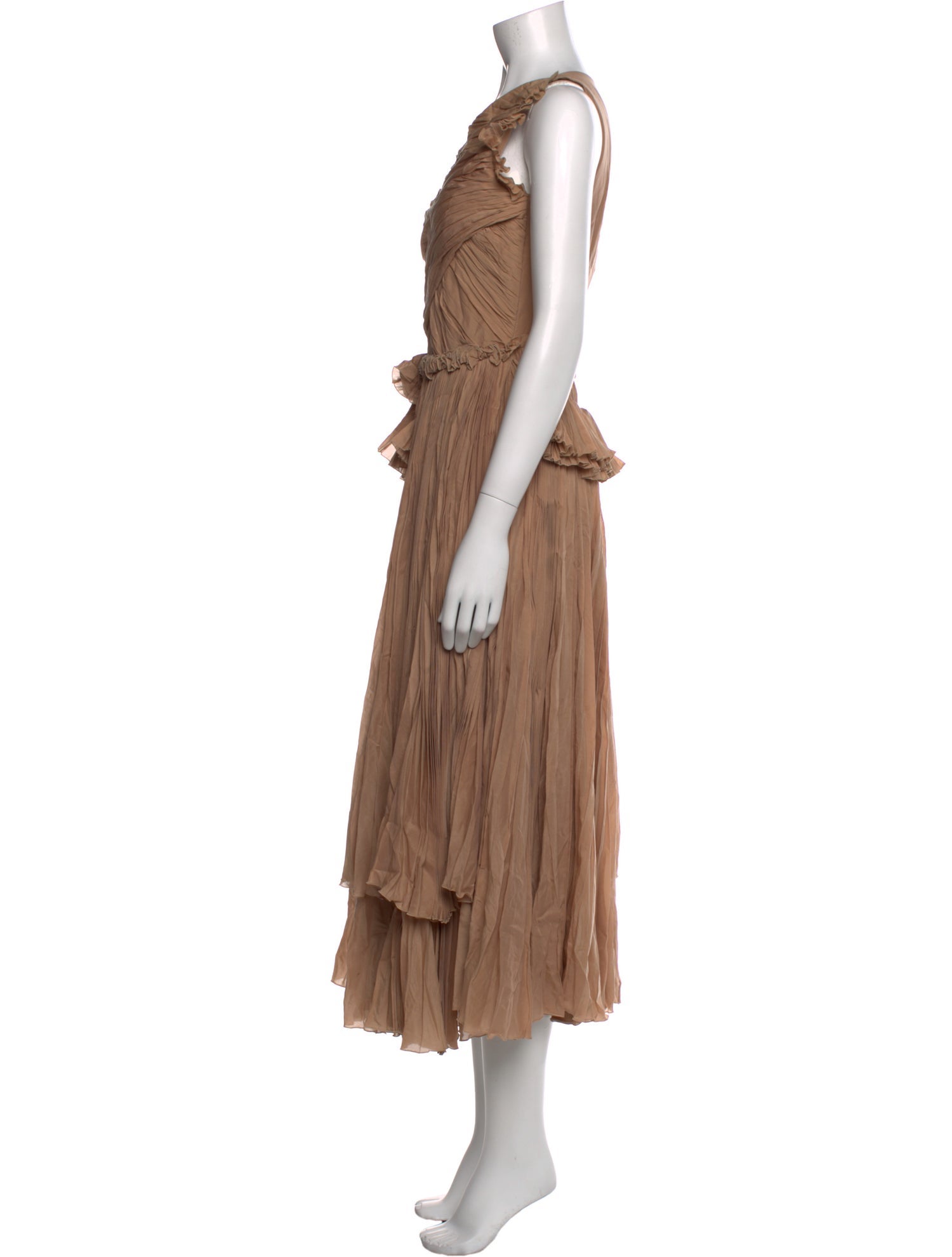 Rochas Scoop Neck Long Dress