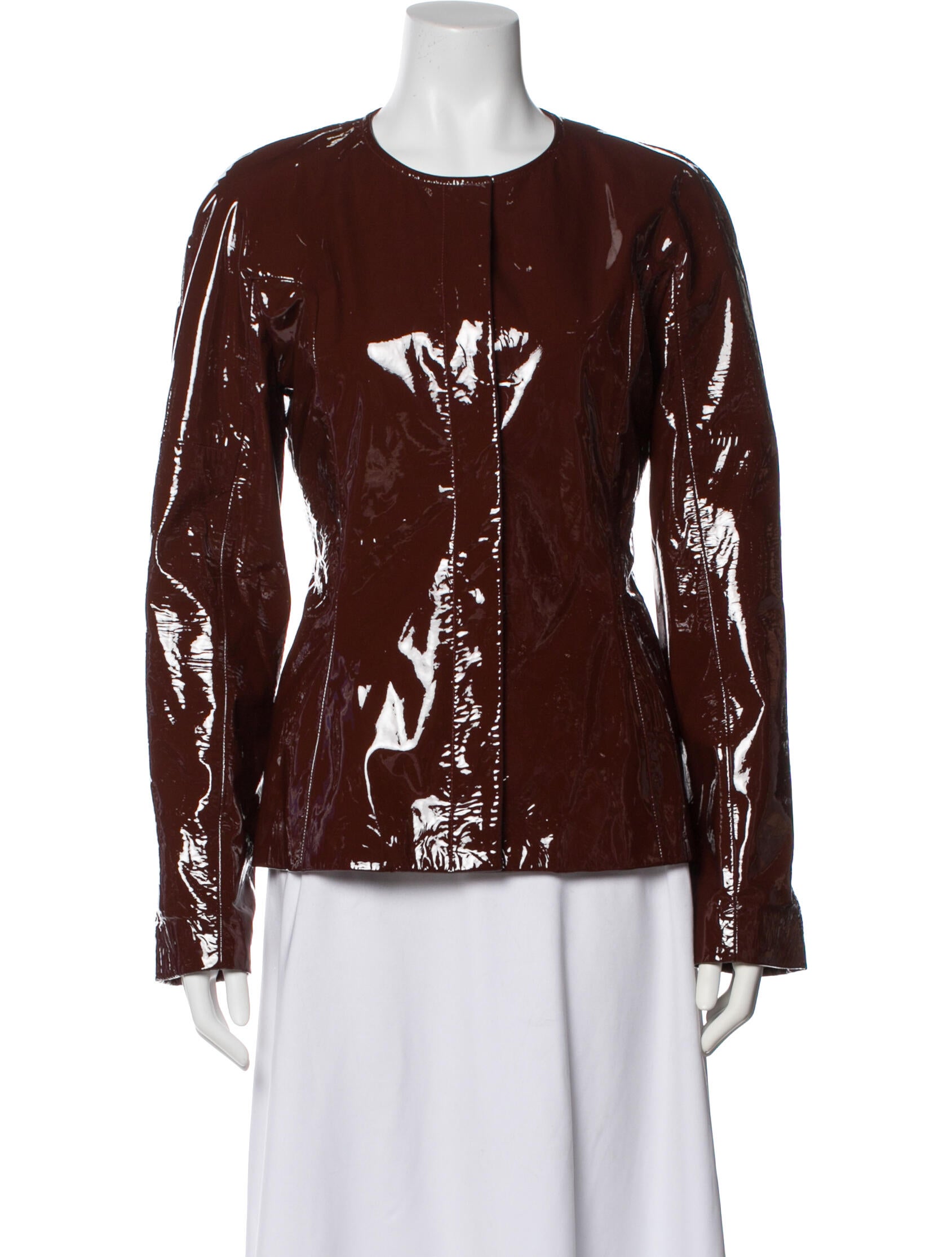 Rochas Leather Evening Jacket