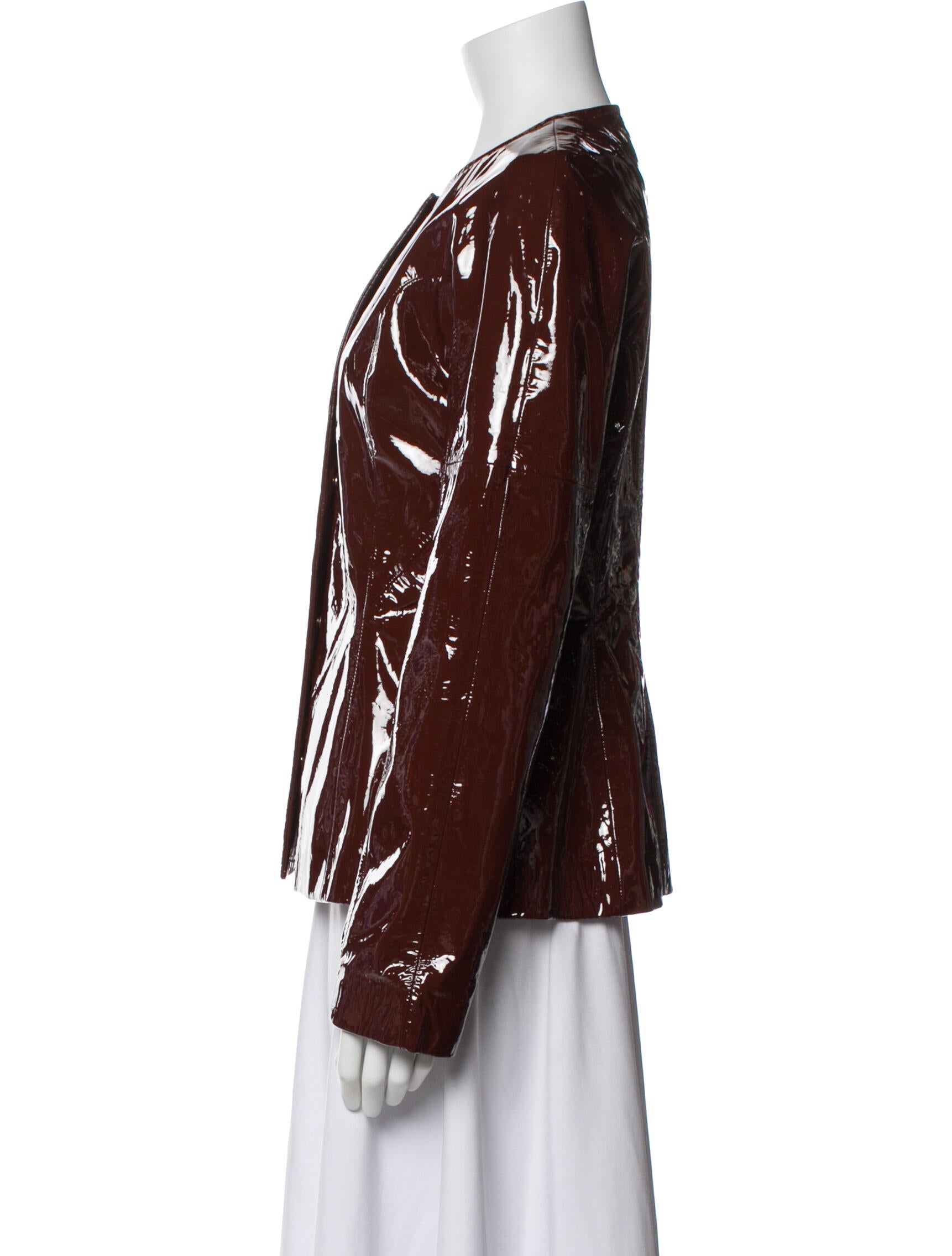 Rochas Leather Evening Jacket