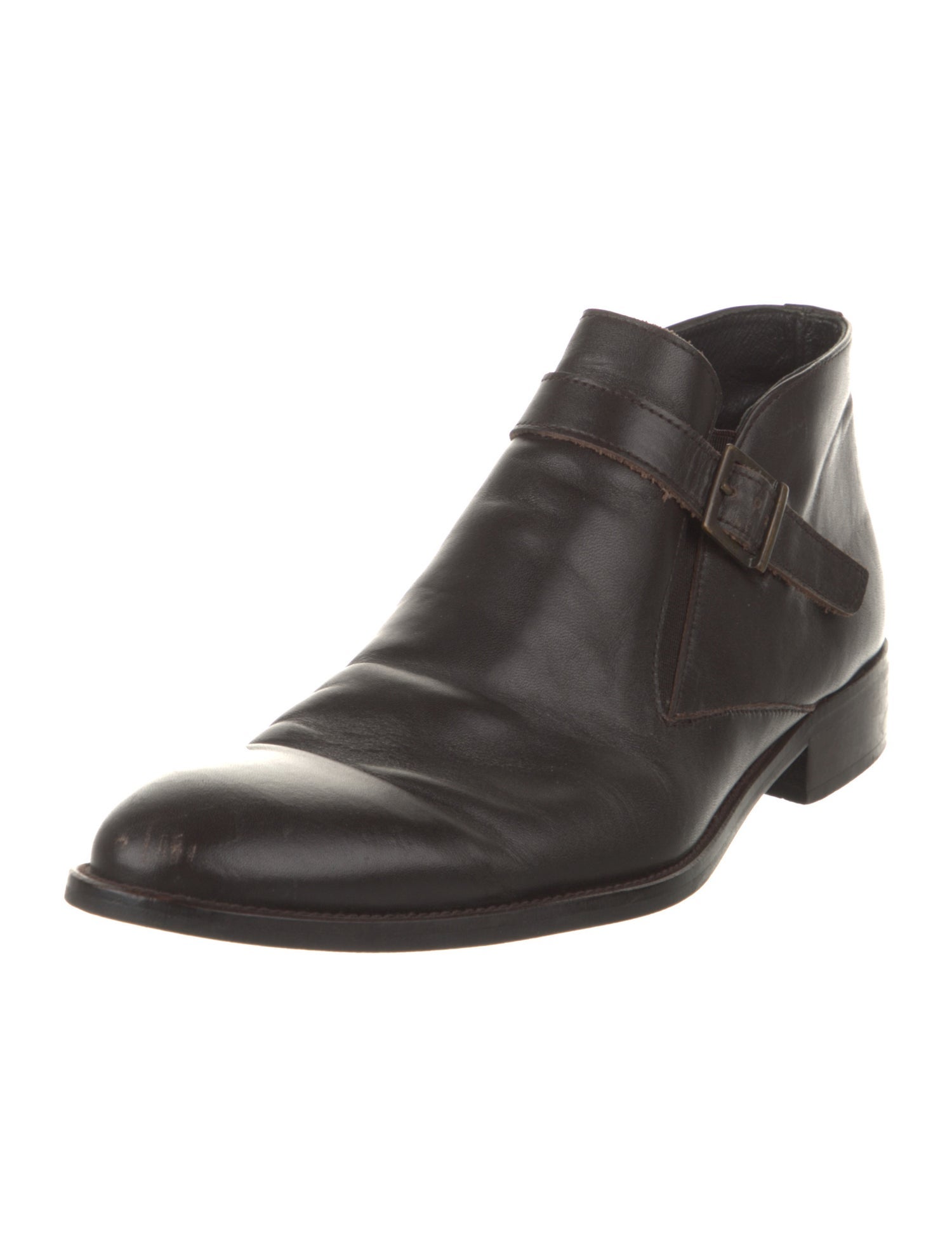 Rochas Leather Monk Straps