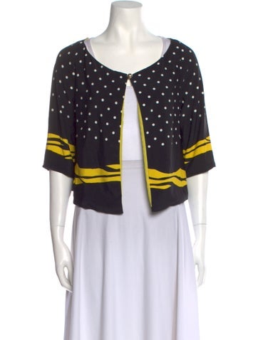 Roccobarocco Knitwear Polka Dot Print Scoop Neck Sweater Us6, It42 | M