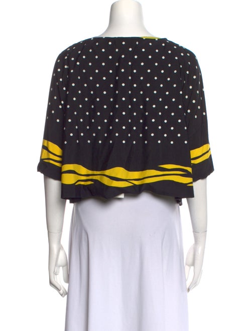 Roccobarocco Polka Dot Print Scoop Neck Sweater