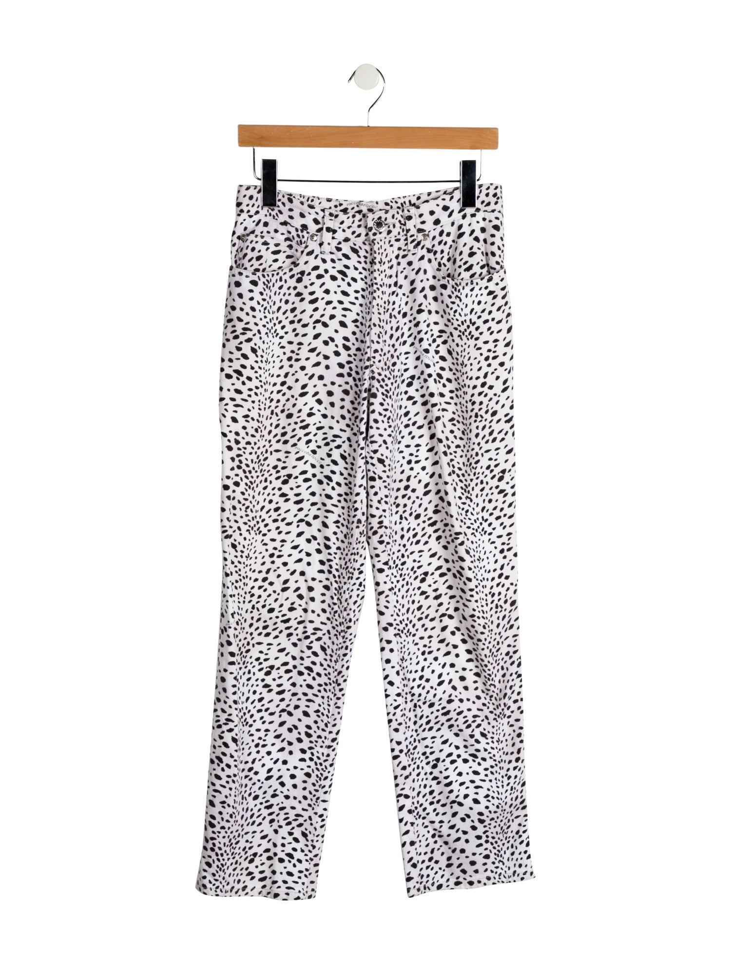 Roccobarocco Mid-Rise Straight Leg Jeans