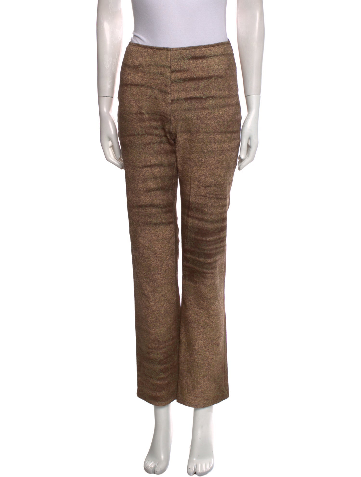 Roccobarocco Printed Straight Leg Pants
