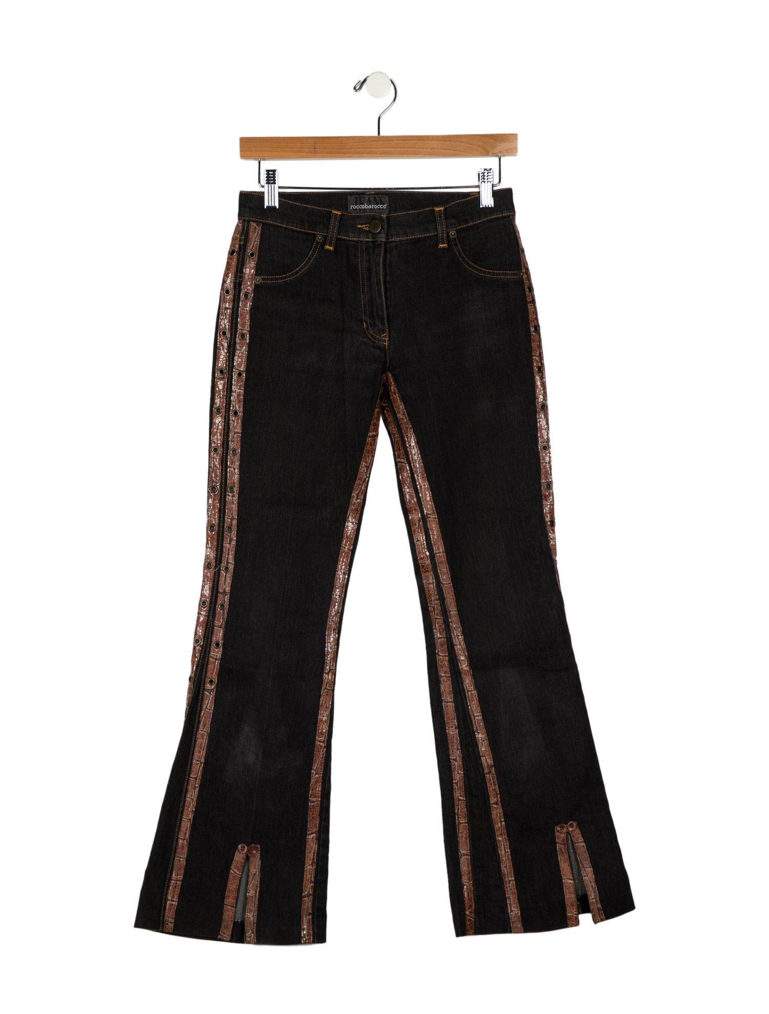 Roccobarocco Mid-Rise Straight Leg Jeans