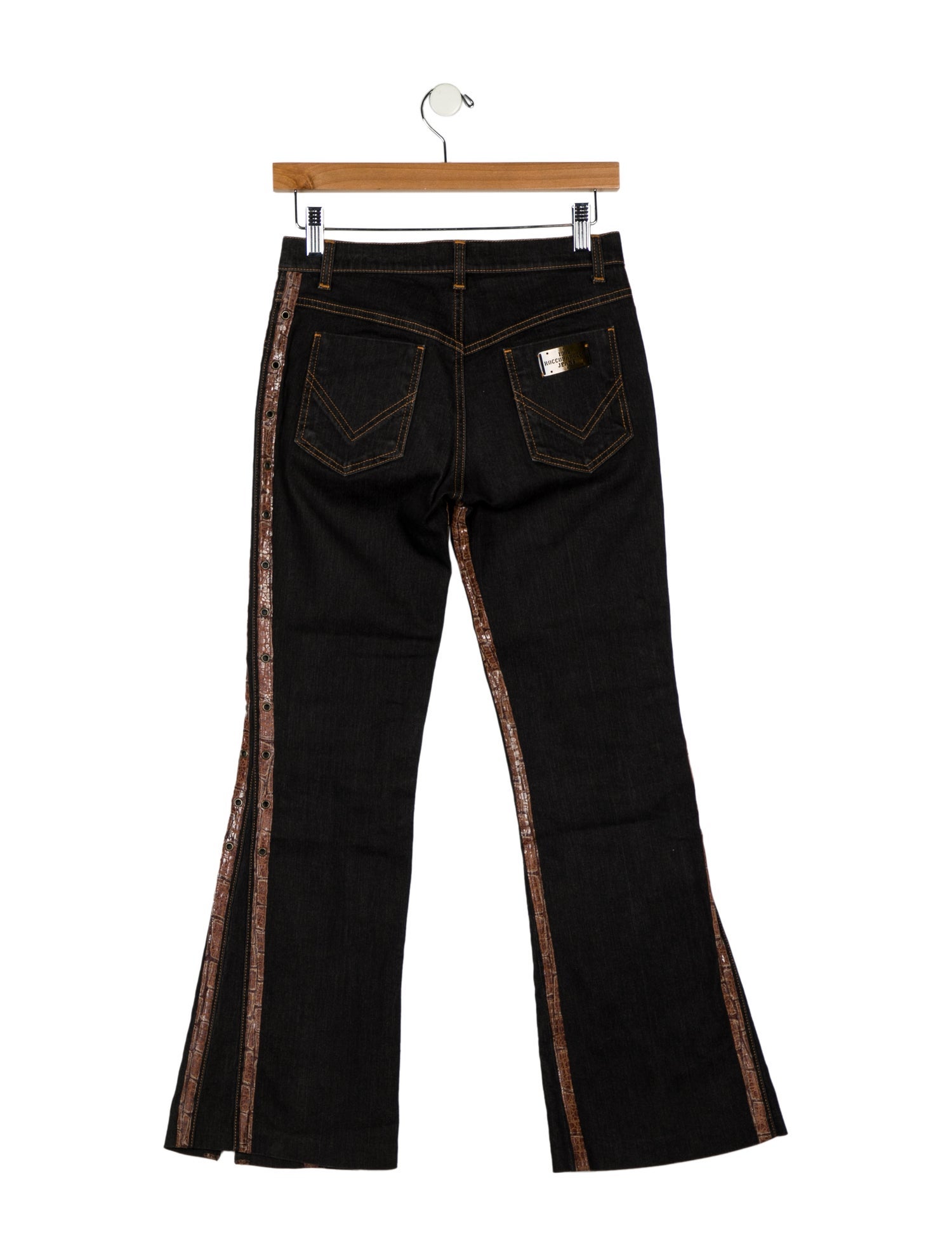 Roccobarocco Mid-Rise Straight Leg Jeans
