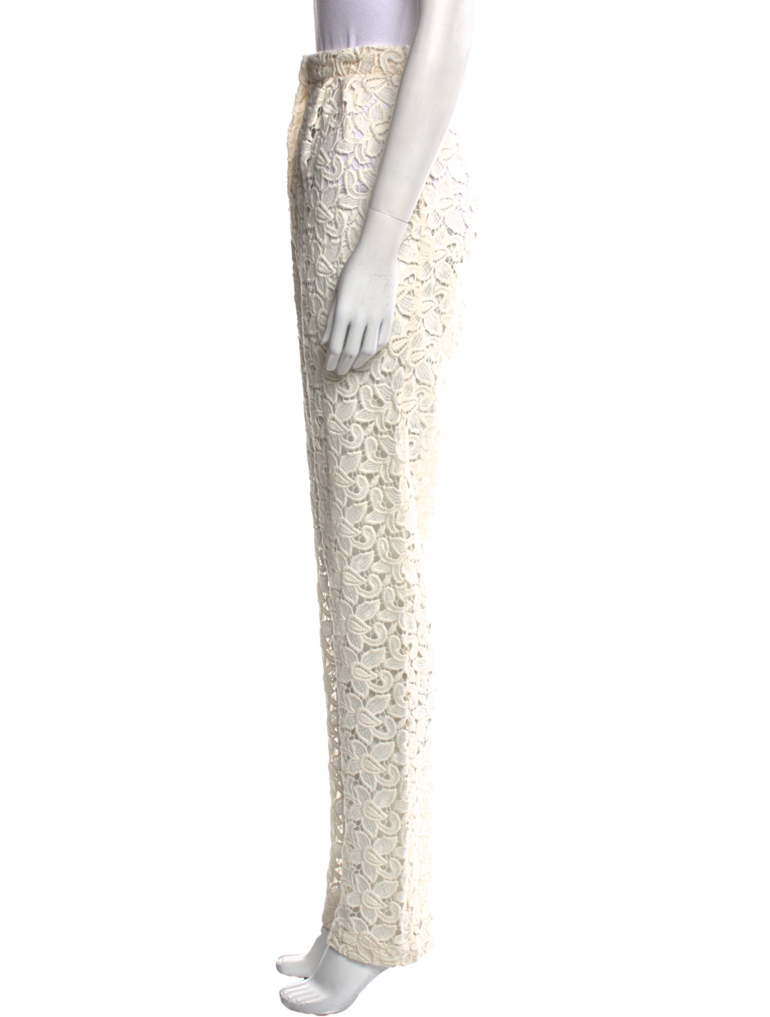 Rodarte x Opening Ceremony Lace Pattern Straight Leg Pants