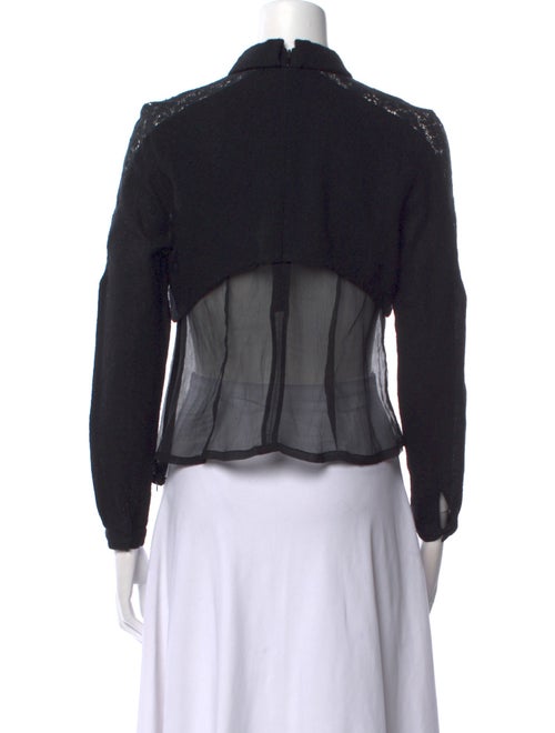 Rodarte x Opening Ceremony Mock Neck Long Sleeve Crop Top