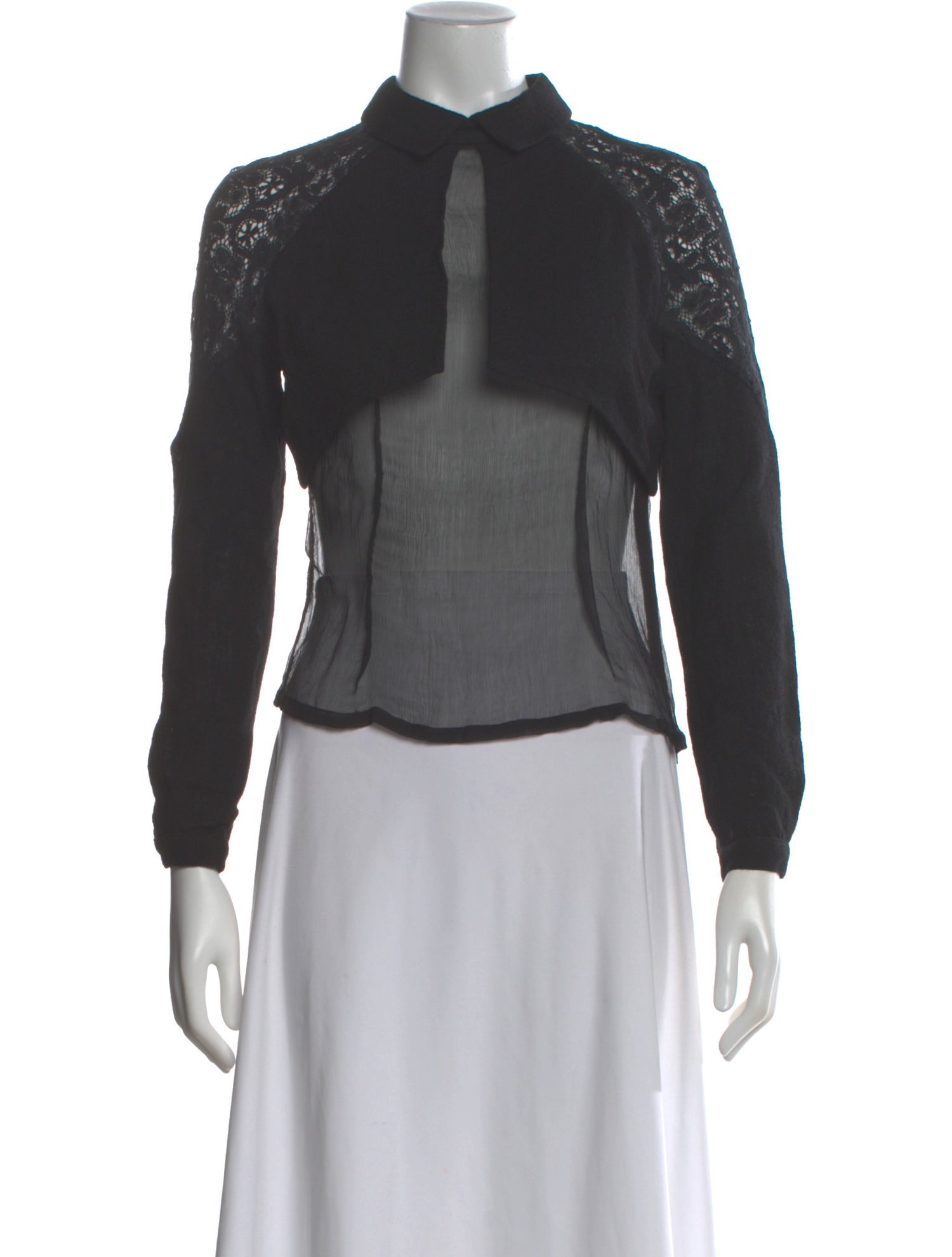 Rodarte x Opening Ceremony Lace Pattern Long Sleeve Top