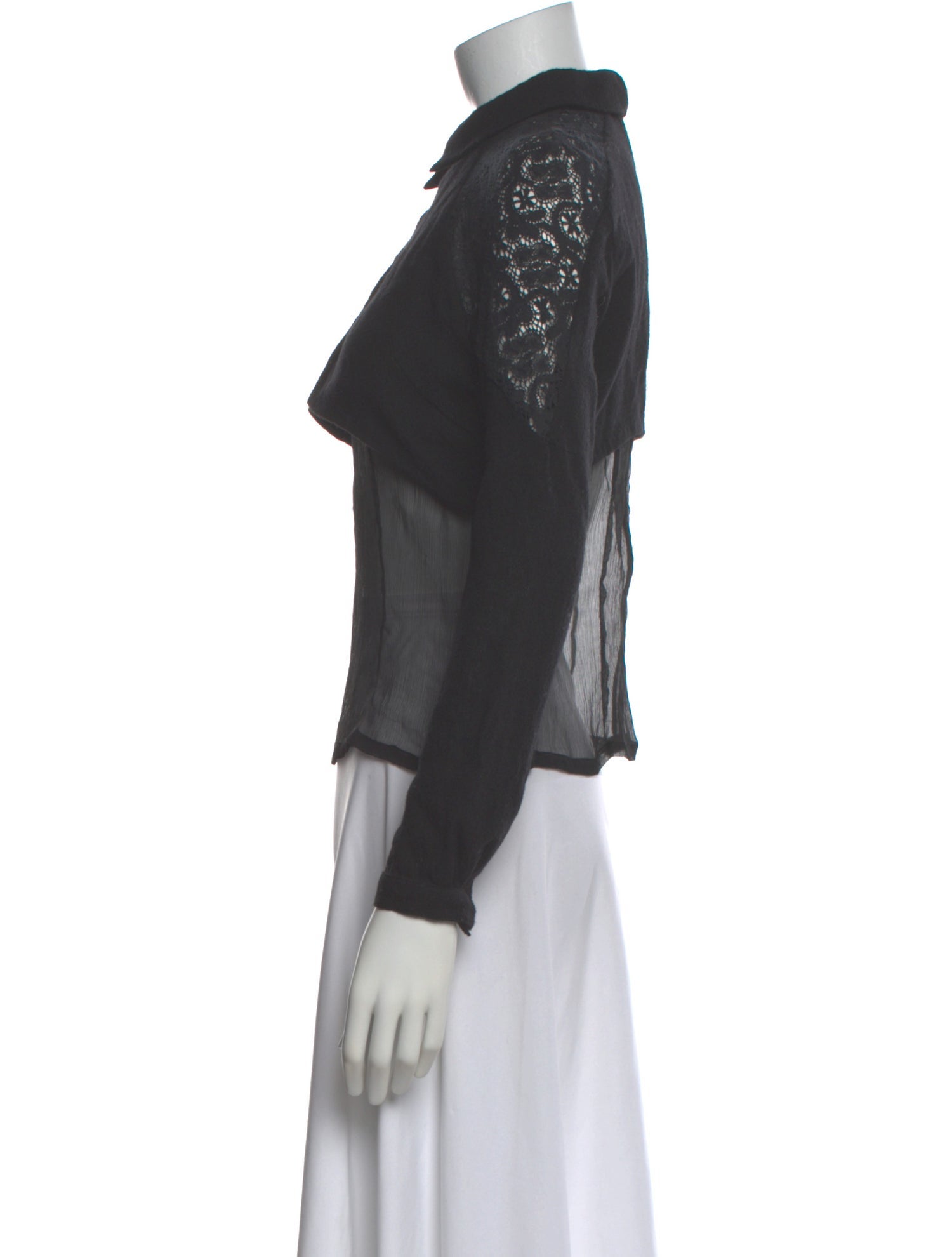 Rodarte x Opening Ceremony Lace Pattern Long Sleeve Top