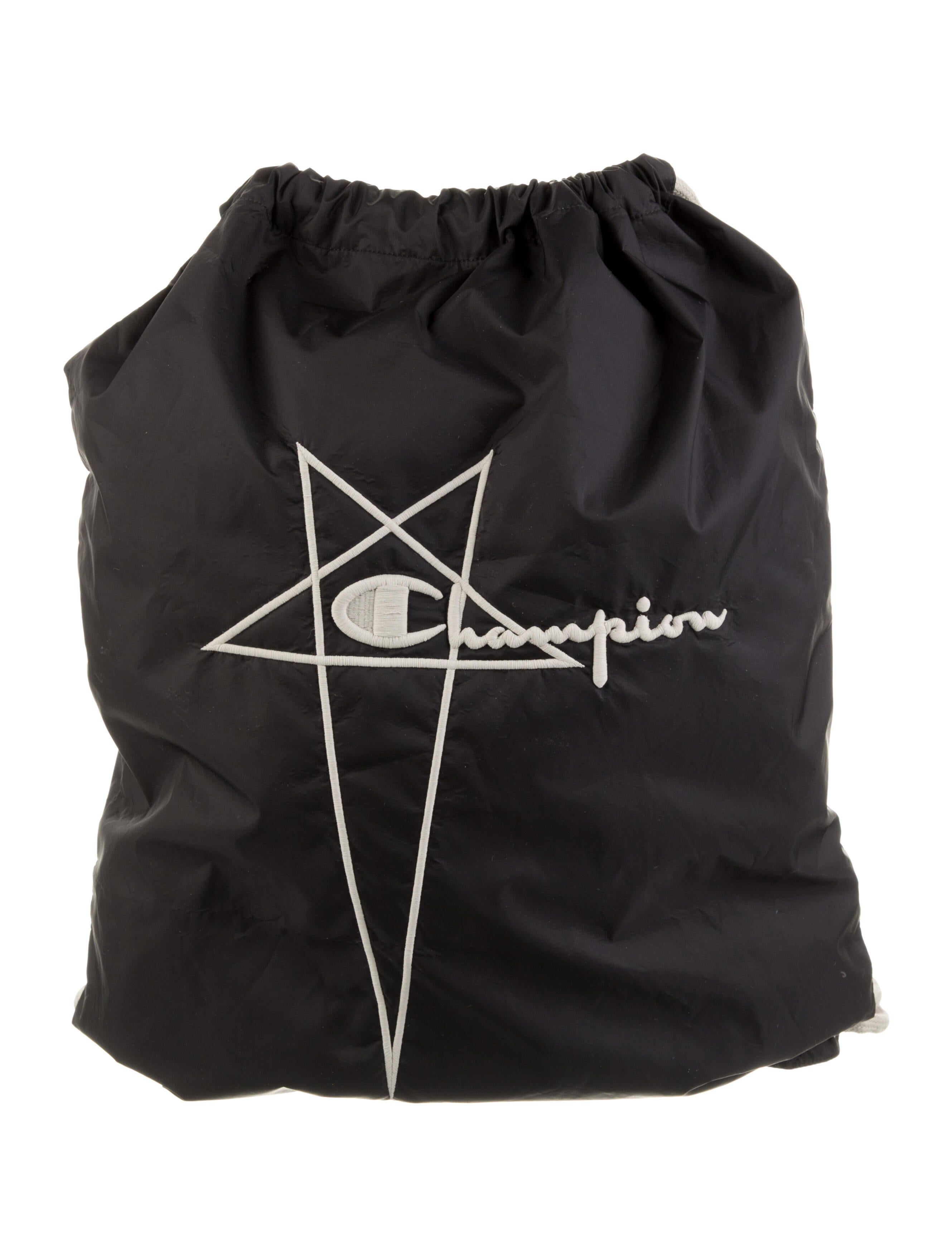 正規代理店 Owens Rick x Bag Drawstring Nylon Embroidered Champion バッグ