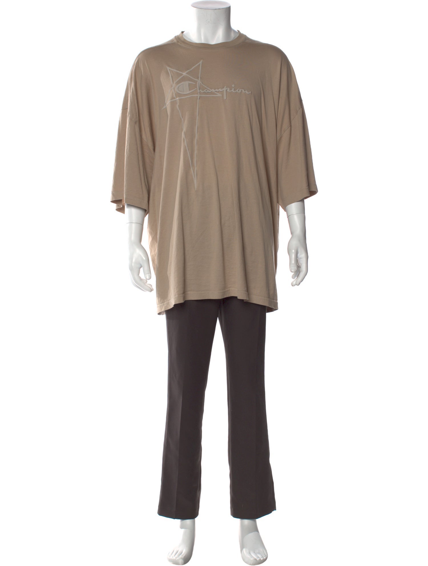 Rick Owens x Champion Crew Neck Three-Quarter Sleeve T-Shirt