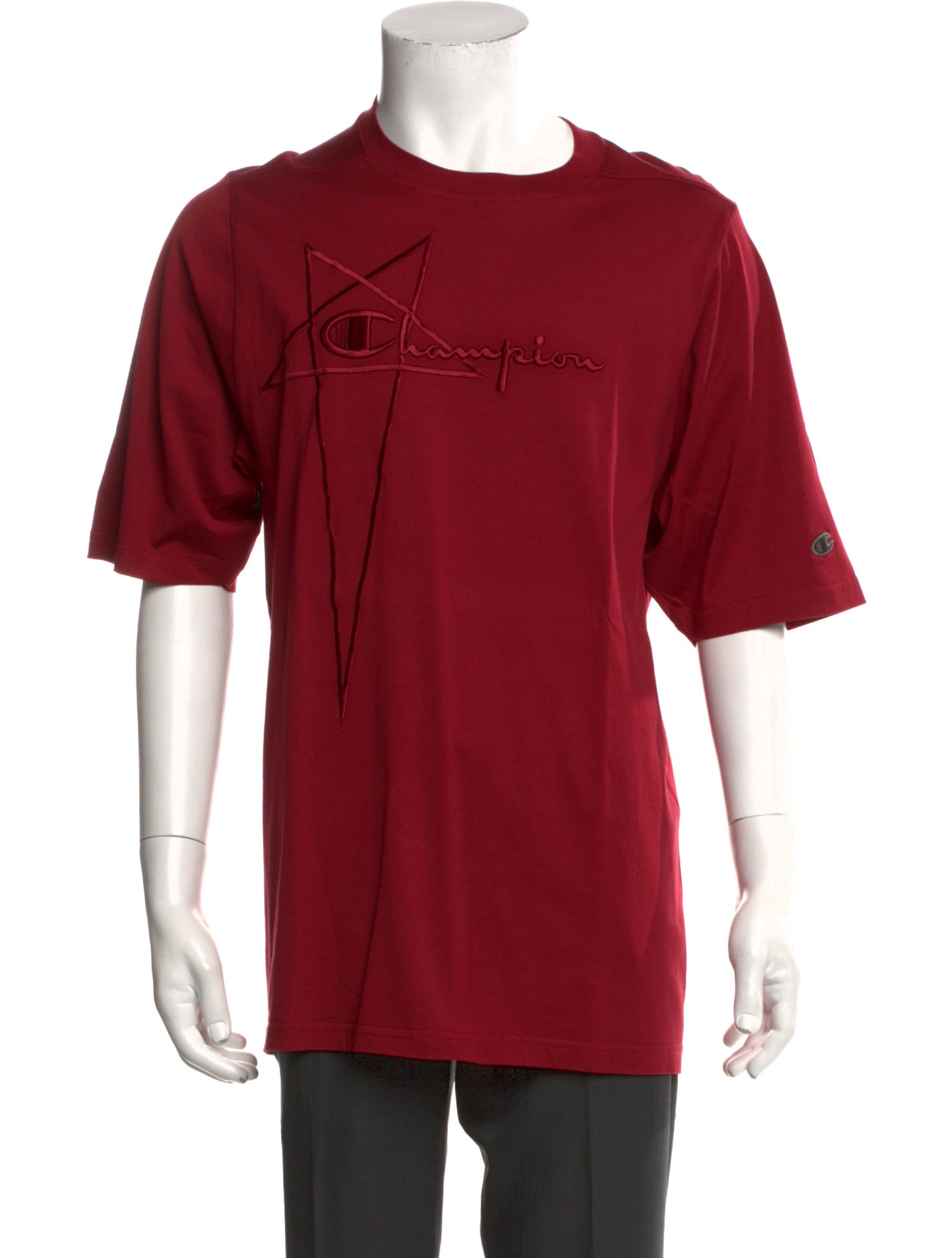 Rick Owens x Champion Graphic Print Crew Neck T-Shirt