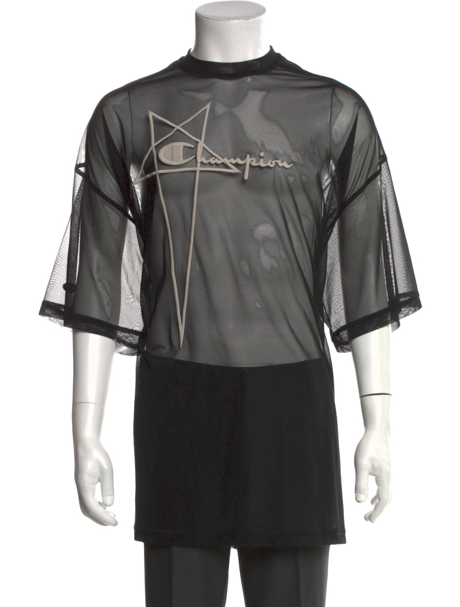 Rick Owens x Champion Graphic Print Crew Neck T-Shirt